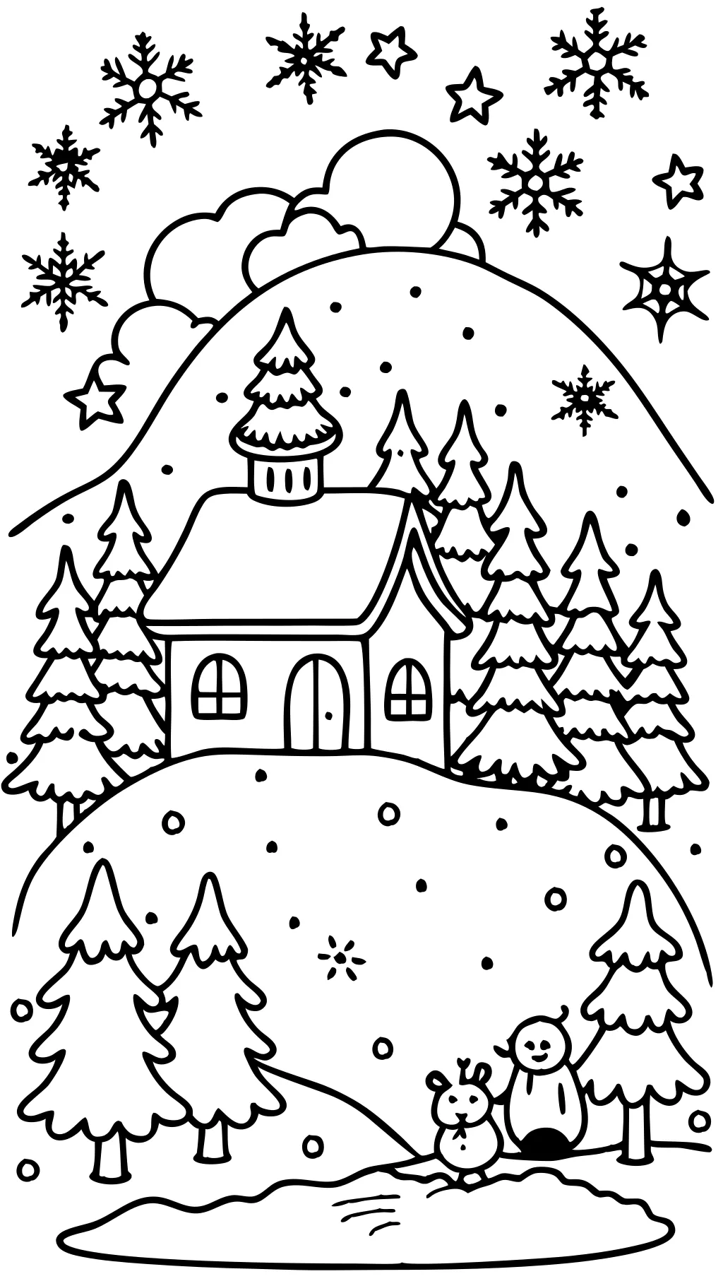 winter wonderland coloring pages